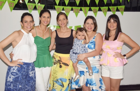 Catalina Falla, Angie Alvarado, María Paula Gutiérrez, Paola Bacaré,  Amalia Osorio y María Goretti Osorio